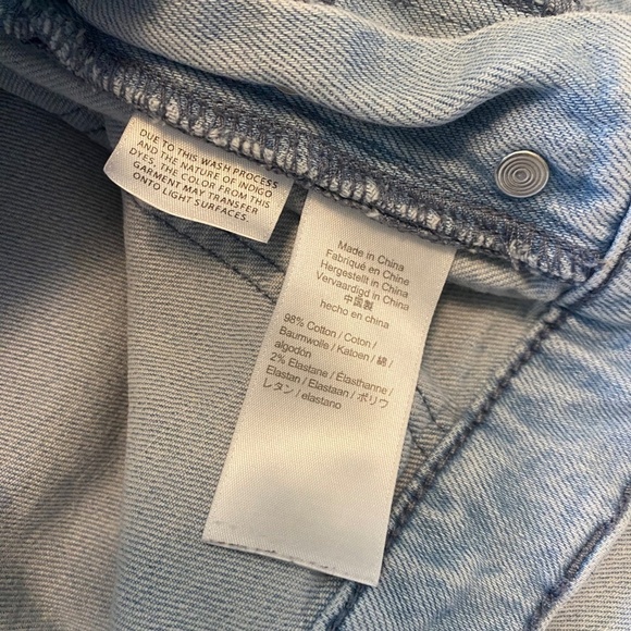 J. Crew Straight Leg Cropped Button Fly Jeans Light Wash Size‎ 29P - Picture 9 of 10